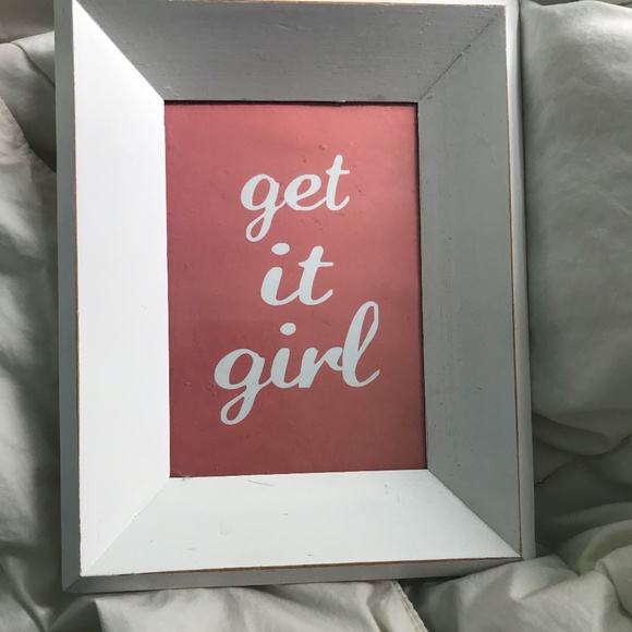 WHITE THICK ANGLED PICTURE FRAME - INSPO SAYING - Picture 5 of 5